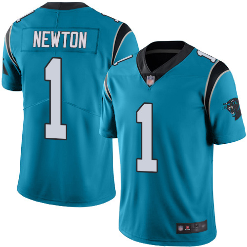 Carolina Panthers Limited Blue Men Cam Newton Alternate Jersey NFL Football #1 Vapor Untouchable